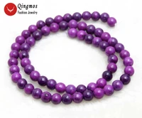 qingmos 6mm purple round high quality natural sugilite beads for jewelry making necklace bracelet diy 15 los764 free shipping