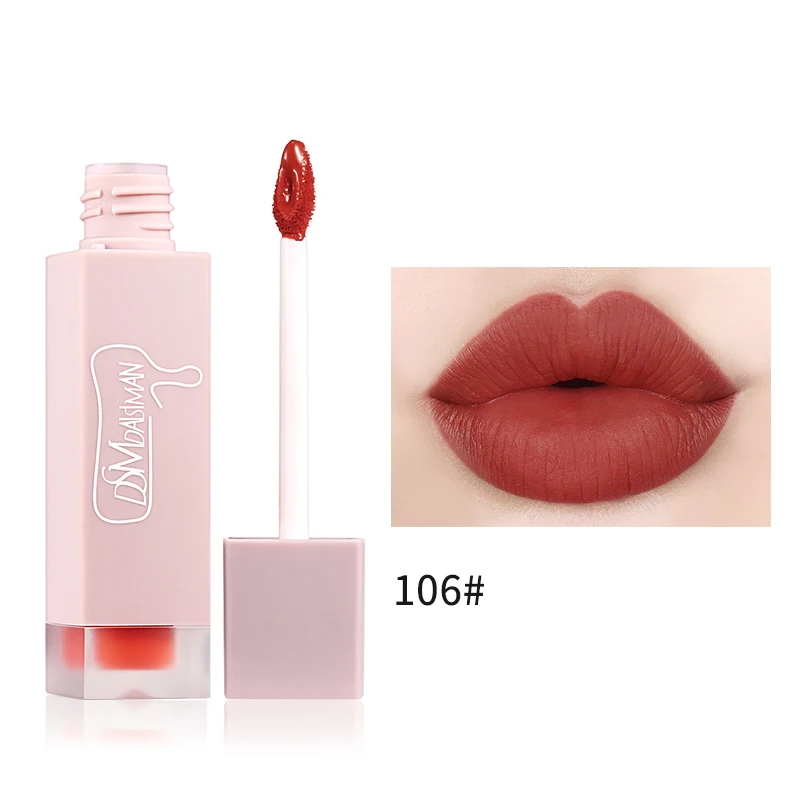 106 D.S.M Glitter Lip Gloss Sexy Private Label Lip Stain Base Pigment Beauty 6 Colors Clear Lipgloss Set - Цвет: 106