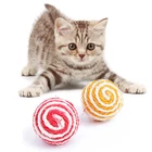 Плетеный шарик для кошек и питомцев, игрушка-погремушка для жевания и царапин, Интерактивная игрушка для котят и щенков, опт
