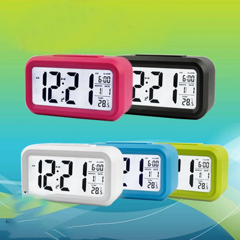 Домашние умные часы с подсветкой и электронные цифровые часы-будильник Led Повтор