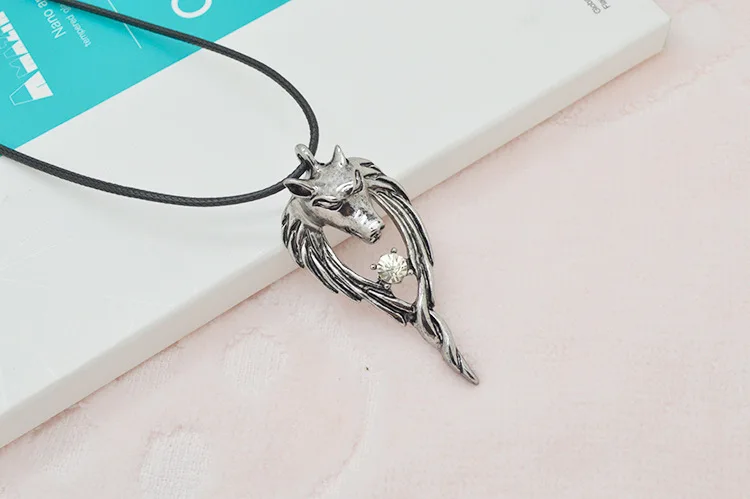 Модные подвески в стиле панк с тотемной головой волка мужское ожерелье