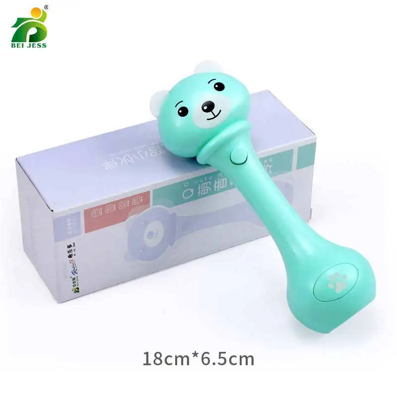 BEI JESS newborn baby dynamic rhythm sand hammer puzzle sound and light hand bell musical toys | Игрушки и хобби