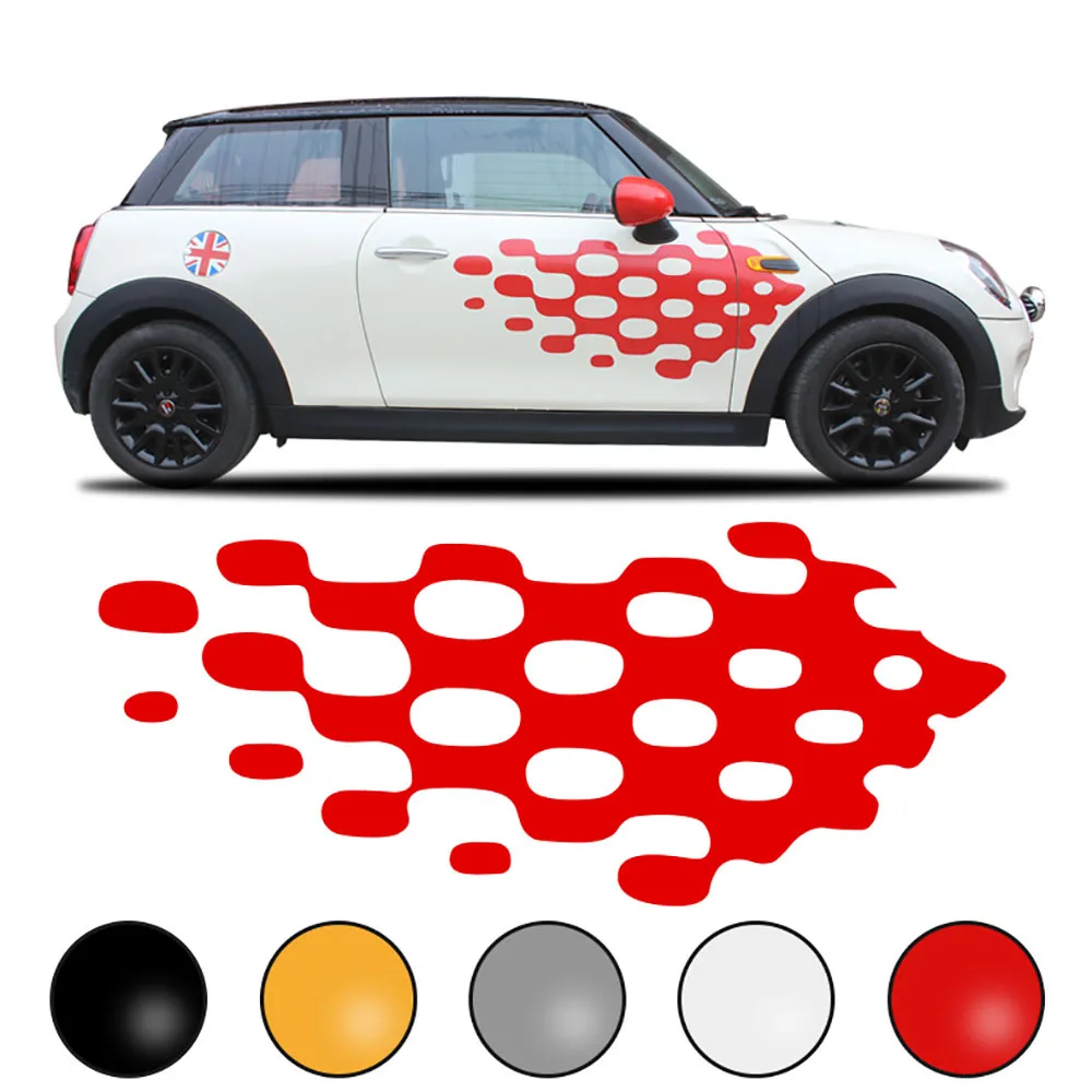 Автомобильная боковая юбка наклейка на талию украшение для MINI Cooper S One d JCW clubman R55 R56