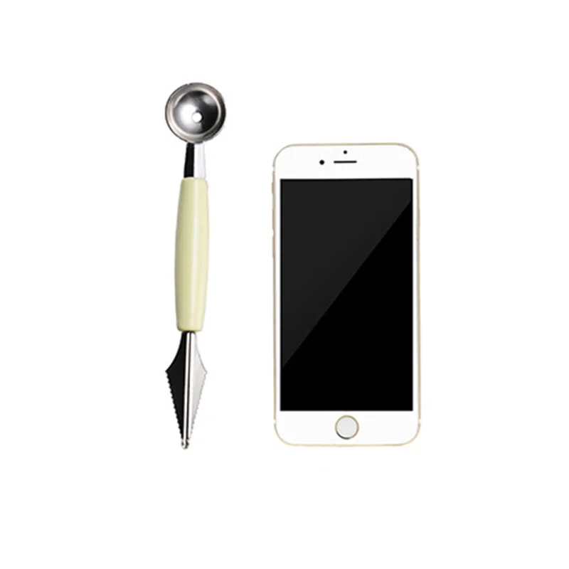 2в1 двухголовый нож для резьбы по фруктам совок фруктов ложка мороженого пюре