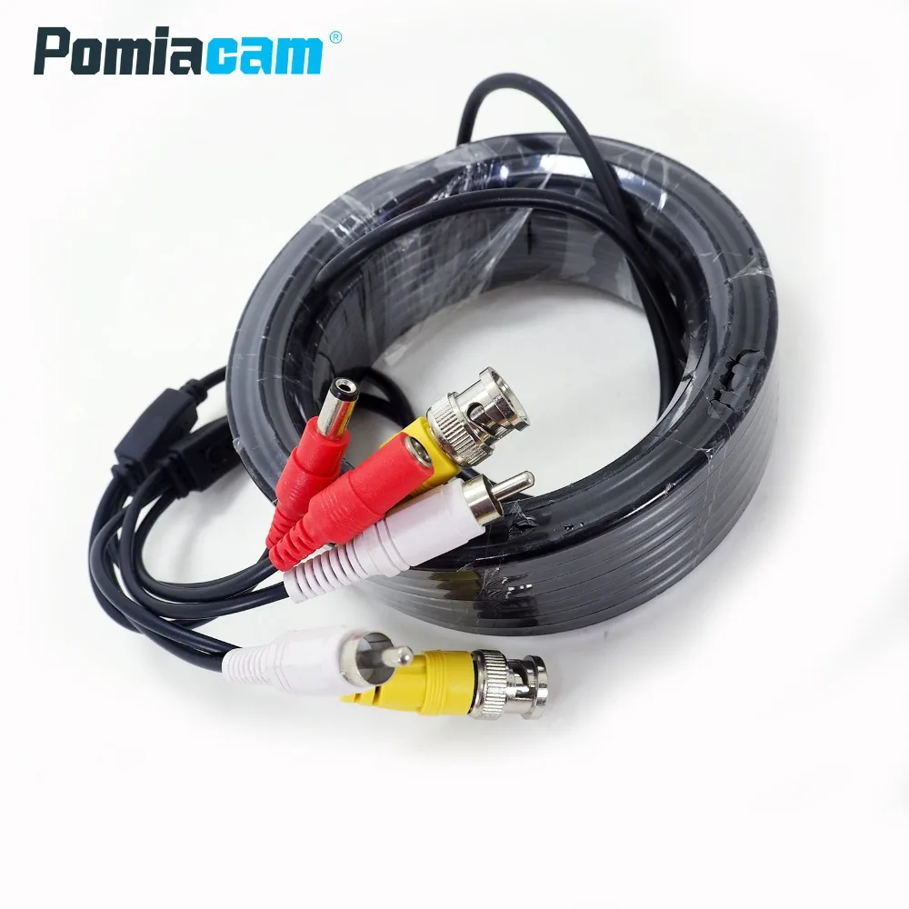 Кабель BNC + DC RCA для мониторинга видео и аудио 15 м|Запчасти CCTV| |