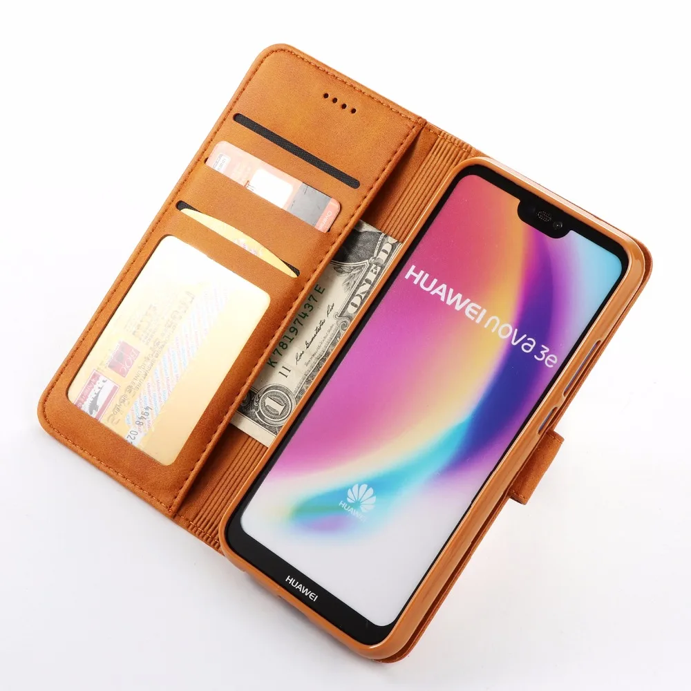 Кожаный чехол с откидной крышкой для huawei p20 lite телефона pro откидные Чехлы кошелек