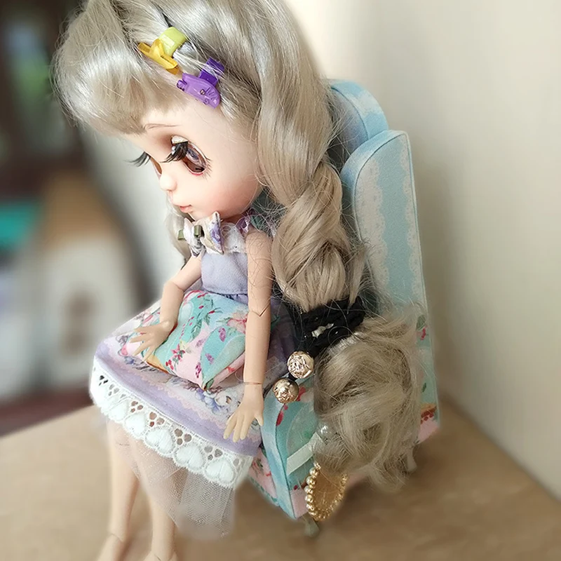 

Allaosify 1/6 BJD Doll Small Furniture DIY Small Sofa Free Shipping