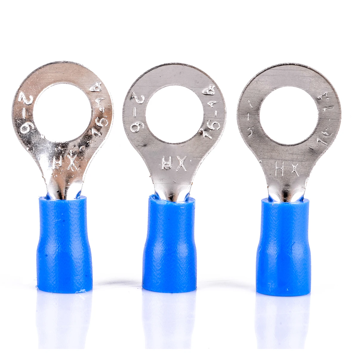 20 шт синий изолированный обжимной кольцевой терминал электрические провода