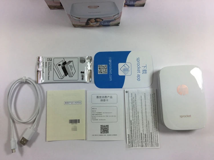 Карманный фотопринтер мобильный телефон bluetooth портативный мини принтер для