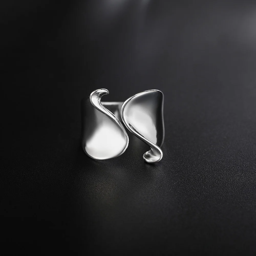 Kiteal wholesale silver fingers Thumb ring resizable opening unisex jewelry Top quality unique stamp 925 | Украшения и аксессуары