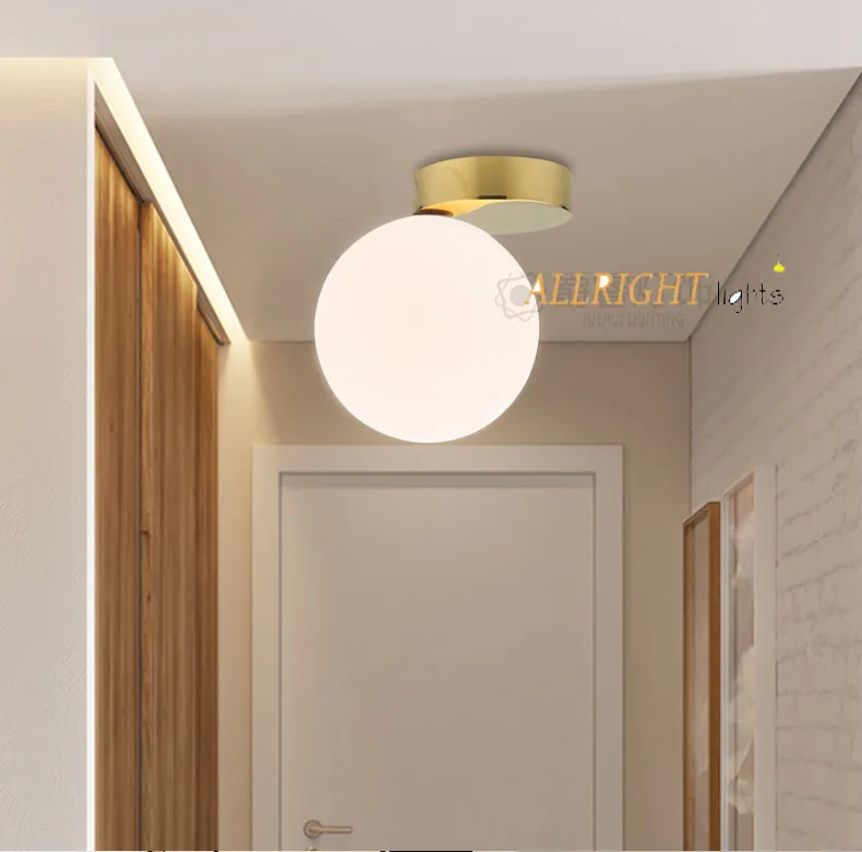 LED round glass indoor wall lamp For home interior lighting Living room decoration sconce | Лампы и освещение