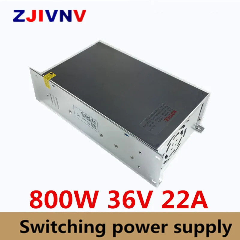 Ac-dc 36 в источник питания 22A 800 Вт AC DC преобразователь 220 В 110 светодиодный драйвер
