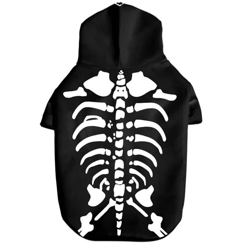 3D толстовки для собак модная крутая одежда домашних животных теплая маленьких
