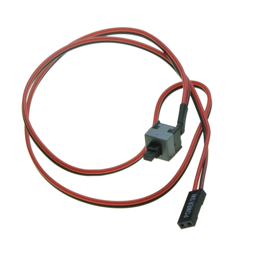 

Power supply cable with ON / OFF button switch for Desktop Test tool replacement on off switch reset computer
