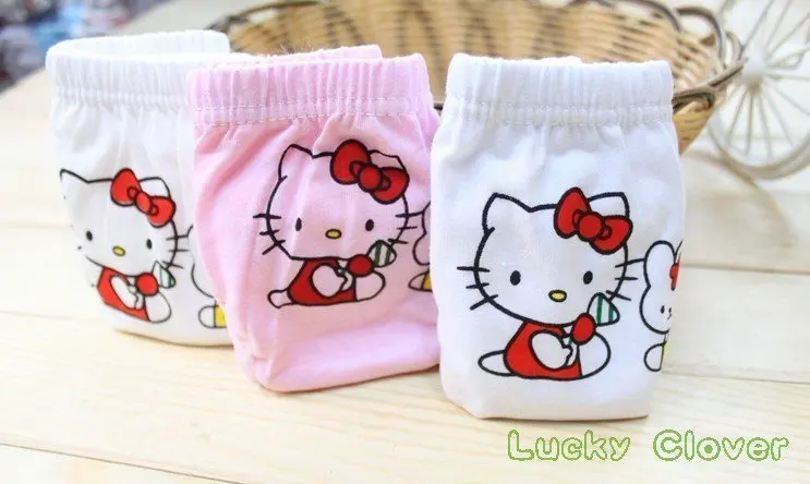 FreeShipping 12pcs/lot KD-007-13 Wholesale:Hello Kitty Lycra cotton girl underwear/children underwear/girls underpants/kid brief | Мать и