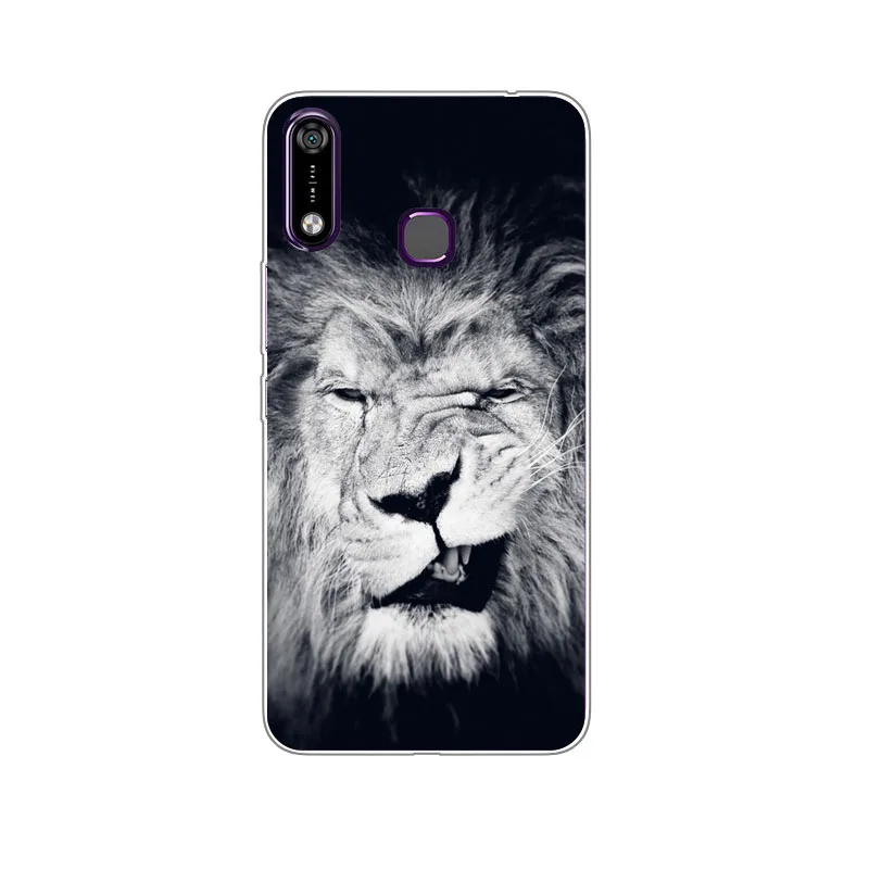 Infinix Hot 7 X624 Case Silicon Fierce animals Painting Soft TPU Back Cover for Hot7 X624B Phone shell Coque Funda |