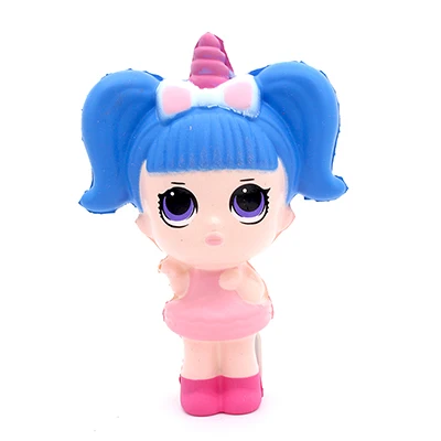Dark Blue Doll Jumbo Squishy развлечения Squishe животные для детей снятия стресса у взрослых Squeeze игрушки - Цвет: Dark Blue Doll