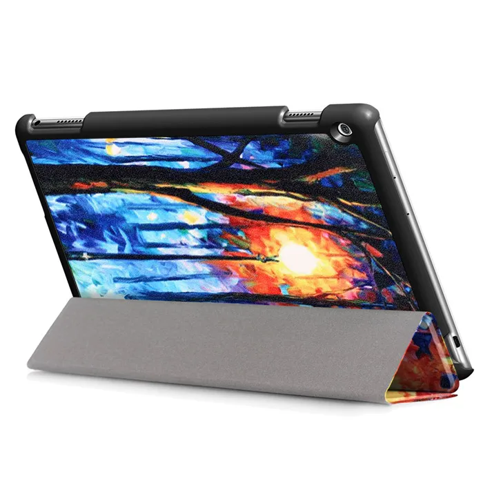 Полиуретановый чехол-подставка для huawei Mediapad M3 Youth Lite 10 BAH-W09 BAH-AL00 10," Tablet+ 2 шт Защитная пленка для экрана