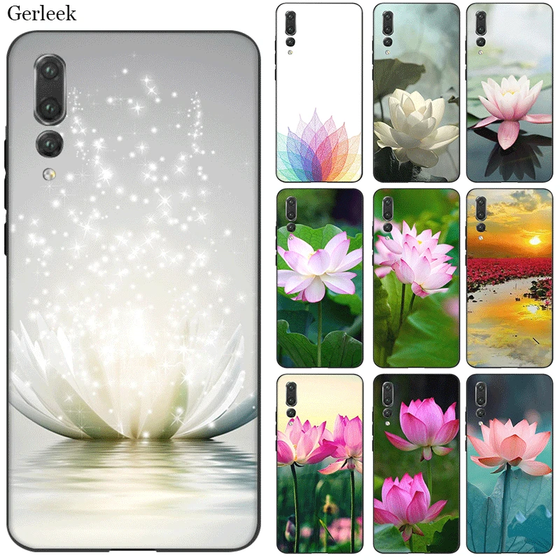 Силиконовый чехол для мобильного телефона Desxz Lotus Flower Huawei Honor 7A 7C 7X 8 8X 8C 9 Note 10 Lite |