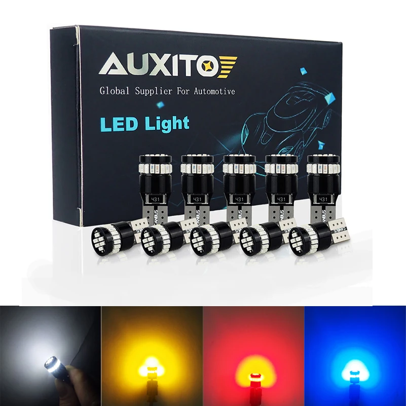 10 шт. T10 LED W5W Canbus 168 194 Автомобильный внешний свет габаритная ширина парковочная