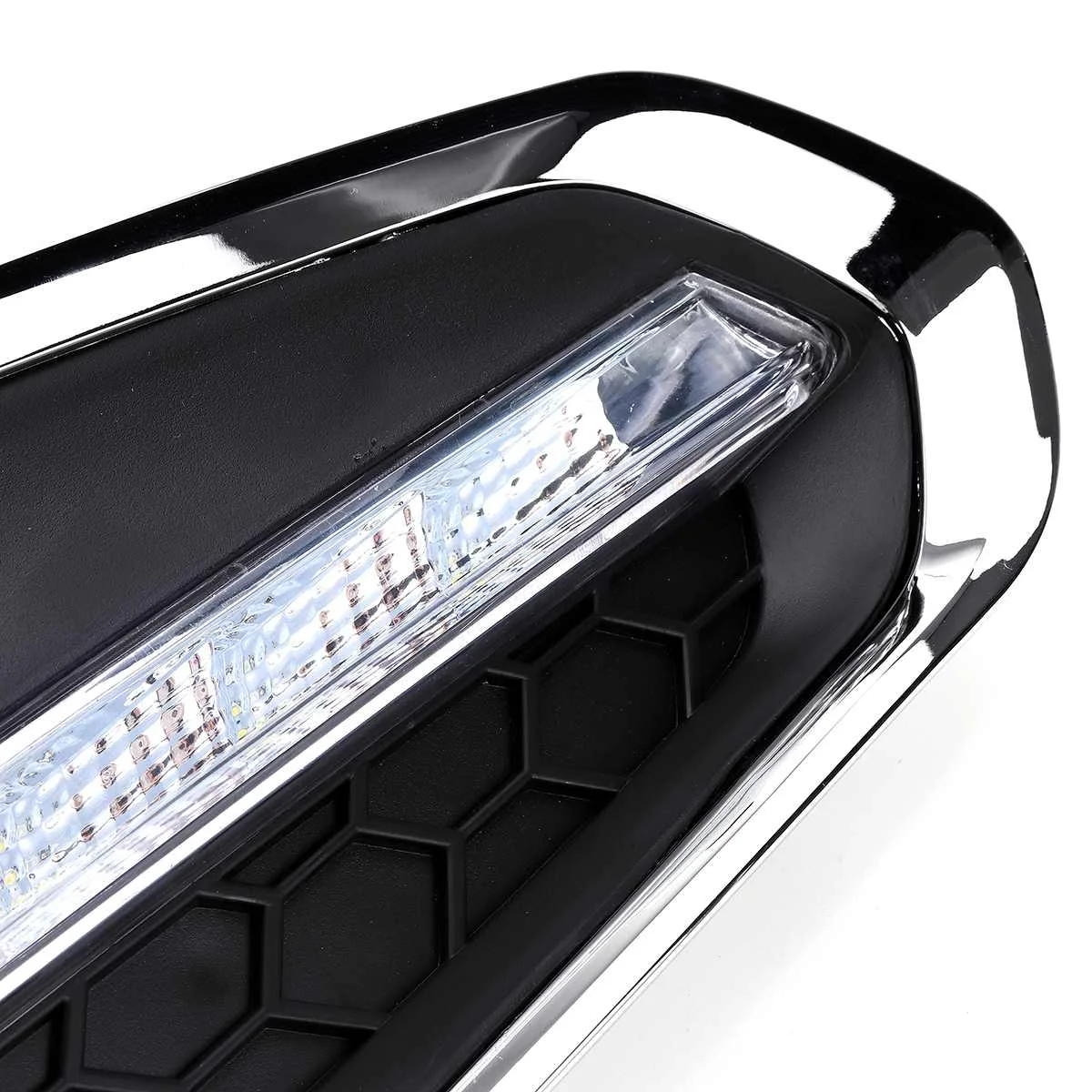 Пара светодиодных дневных ходовых огней для стайлинга автомобиля DRL дневные