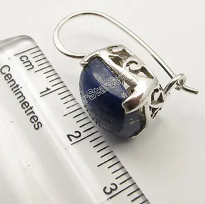 Chanti международных Необычные LAPIS LAZULI хорошие серьги в форме подушки 2 4 см 5