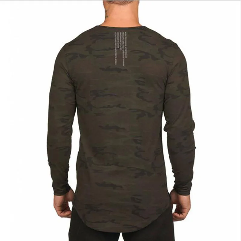 

Men Skinny Long sleeves t shirt Gyms Fitness Bodybuilding Super-elastic shirts male Jogger workout Sportswear tee tops clothing