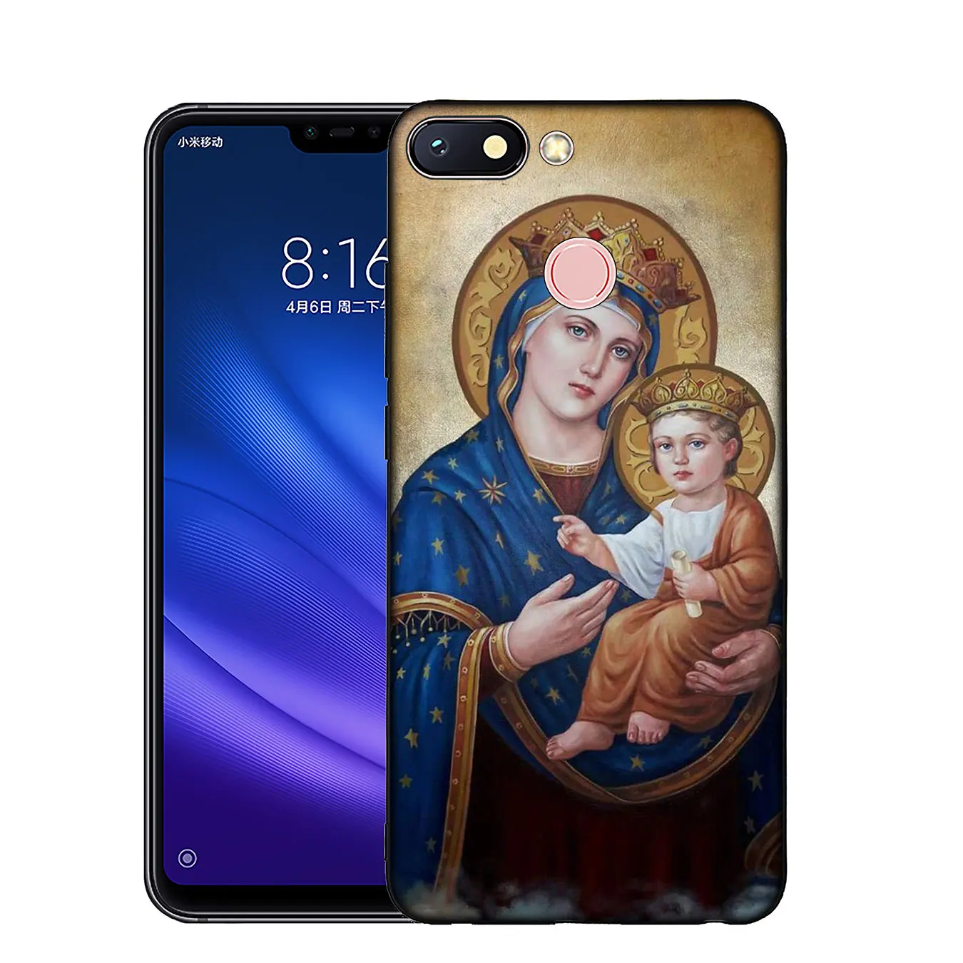 IYICAO Мадонна церковные фрески Ангел Бог клиент высокий чехол для Xiaomi Mi 9 8 A2 Lite A1 6