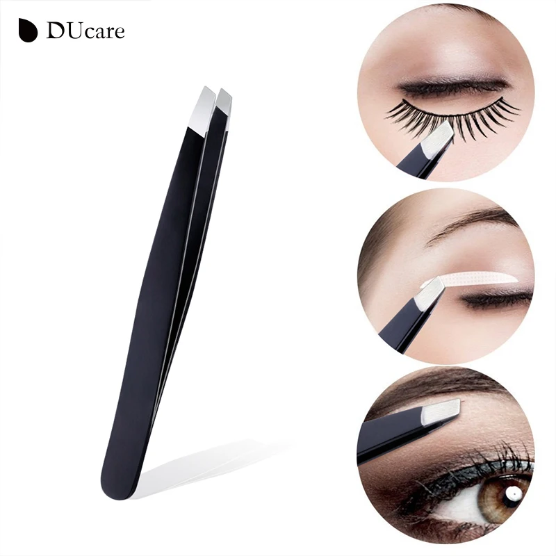 DUcare 3 шт. пинцета для бровей и 1 Складная Расческа ресниц точечный