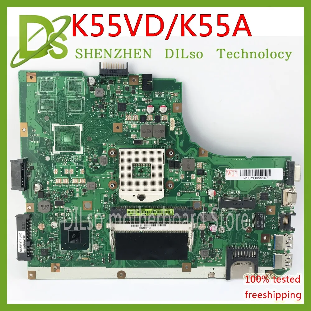 

KEFU K55A For ASUS K55VD K55A Motherboard REV3.1 without video card K55A Laptop Motherboard original board 100% Test work