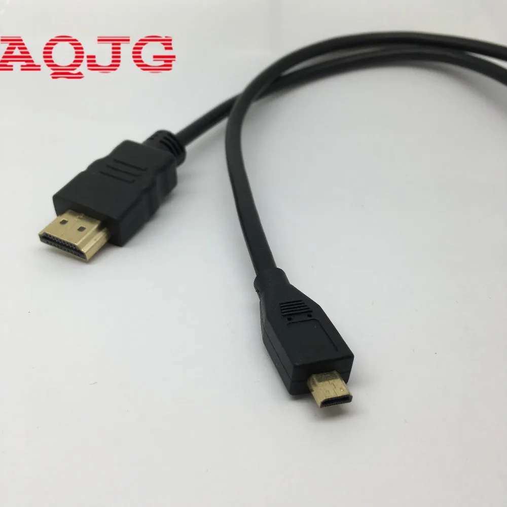Высокая скорость 5FT 1 5 м V1.4 папа к мужчине HDMI Micro кабель 1080p 1440p для HDTV PS3 XBOX 3D LCD AQJG micro