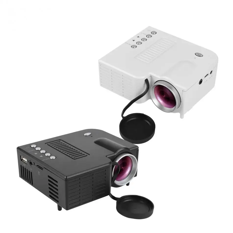 Портативный домашний кинотеатр проводной светодиодный мини-проектор HD 1080P VGA USB HDMI 110-240V US/UK/EU/AU Plug