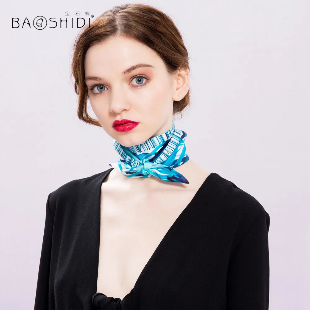 

[BAOSHIDI]100% Twill Silk Scarf, 2017 New Fashion Double face Scarves, neckscarf, decoration on head, waist, hair, hat, handbag