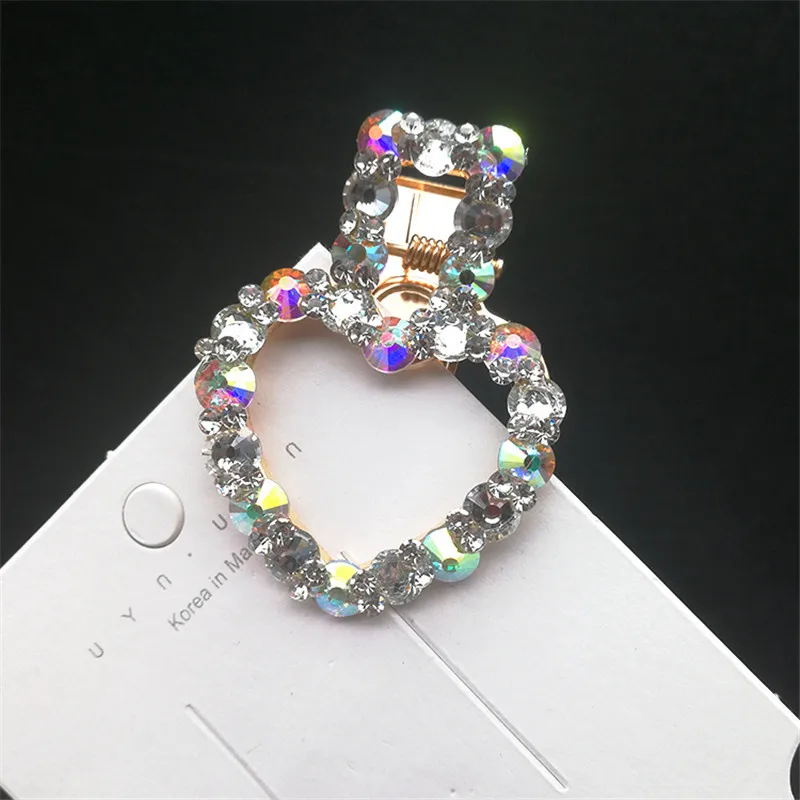 Новые корейские блестящие хрустальные заколки для волос с кристаллами
