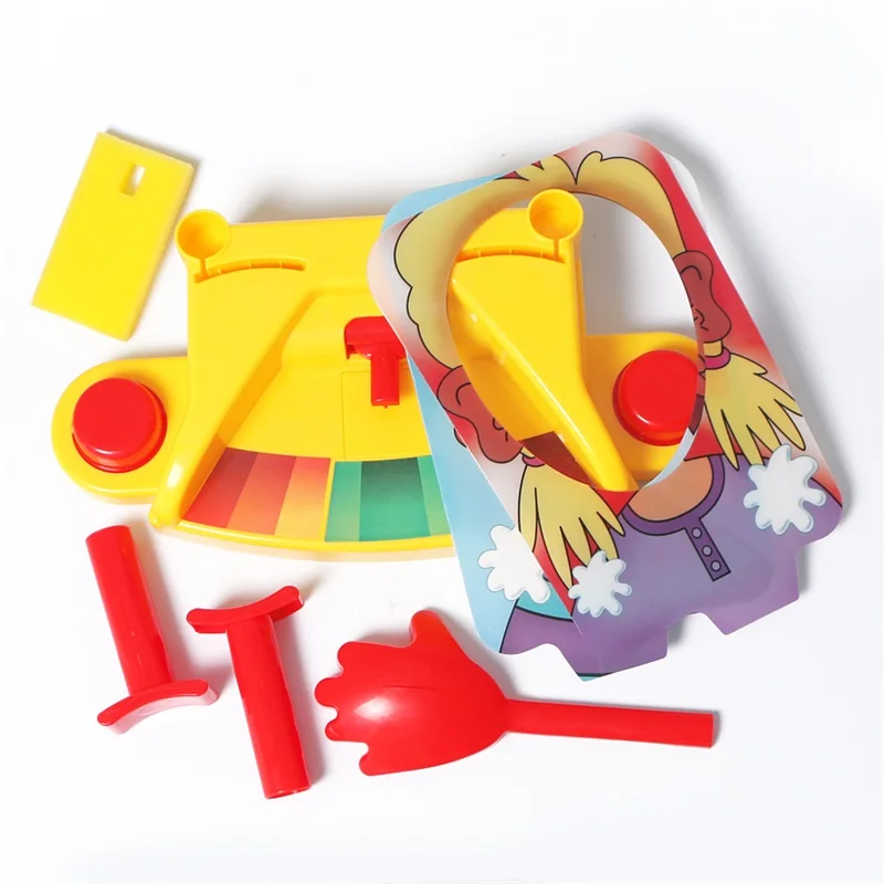 Двойной человек забавная игрушка крем для торта ударит лицо антистресс детей