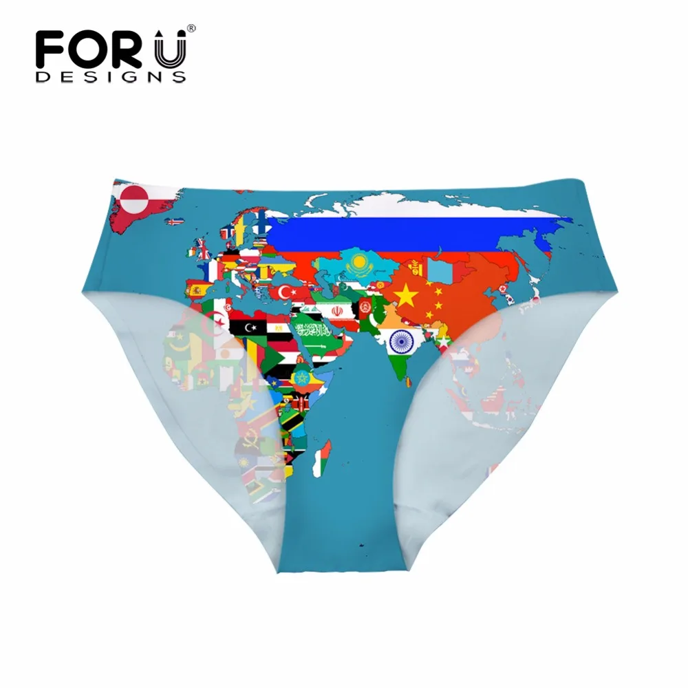 FORUDESIGNS/бикини плавки танкини купальники для женщин с рисунком карты мира женские