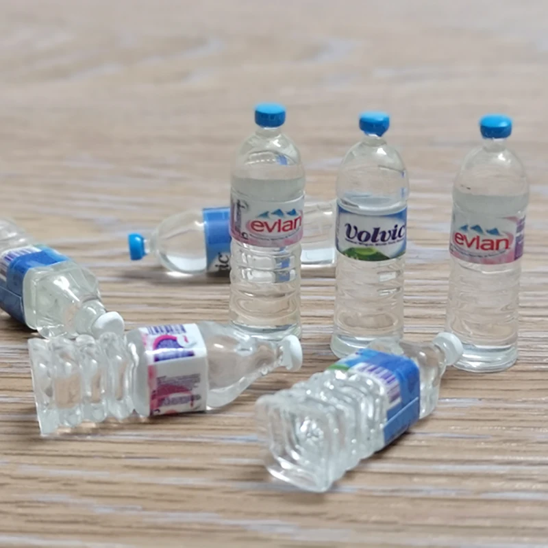 Миниатюрные пищевые бутылки для воды и напитков в масштабе 1:12 10 шт. миниатюрная