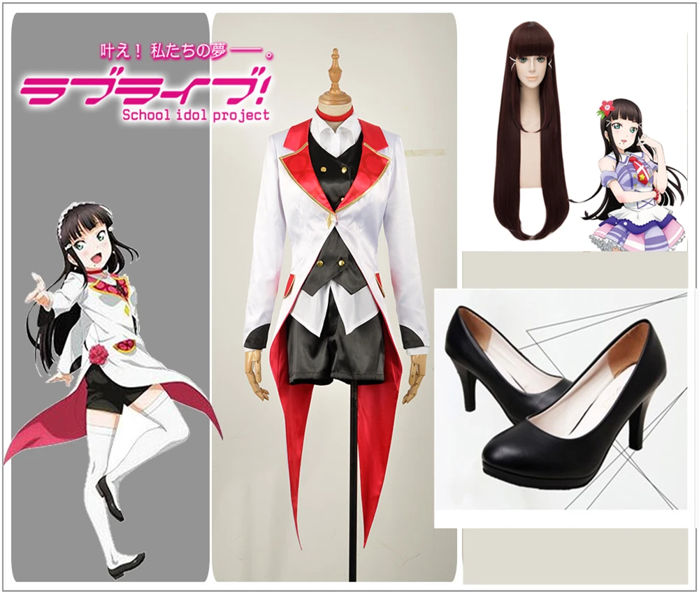 Милый! солнце! Aqours Palgantong билеты Future Kurosawa Dia карнавальный костюм на заказ