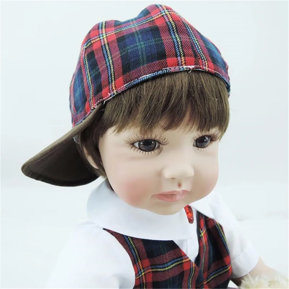 22 inches 55 cm silicone baby reborn dolls lifelike prince brinquedos children's toys Holiday gift | Игрушки и хобби