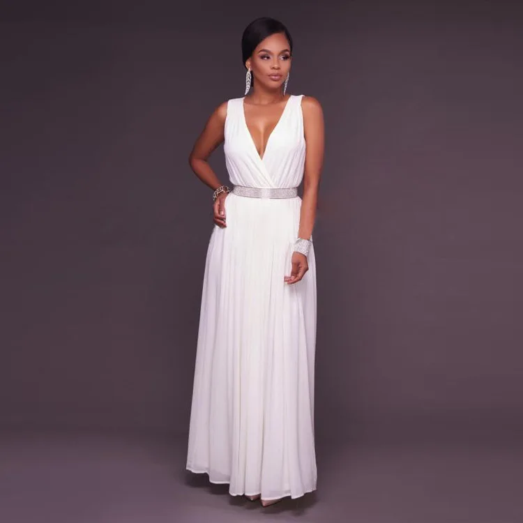 ZTVitality летнее женское длинное платье 2018 новейшее белое шифоновое модное Vestidos