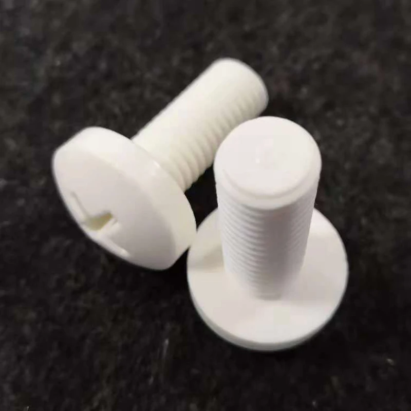 

10pcs M4 PP Polypropylene Slotted Pan Head Screws Plastic Cross Recessed Pans Head PP Bolts Screw 20mm-40mm length