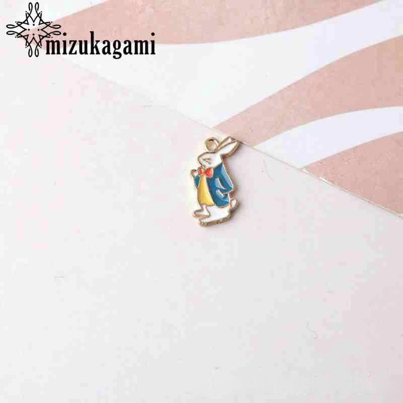 Цинковые подвески из сплава эмали мультфильм животных персонажа 10 шт./партия для DIY модные аксессуары для ювелирных изделий