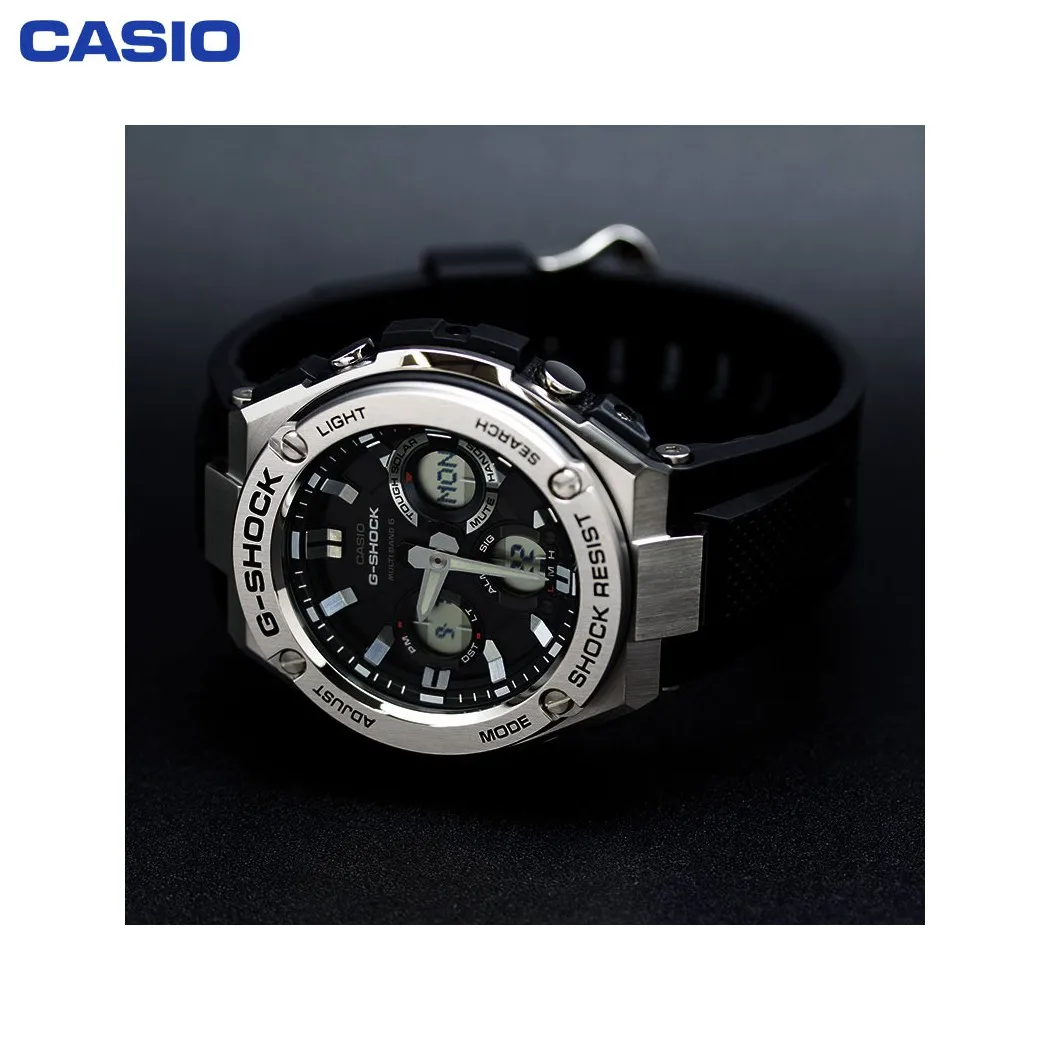 Наручные часы Casio GST W110 1A мужские кварцевые на пластиковом ремешке|Мужские