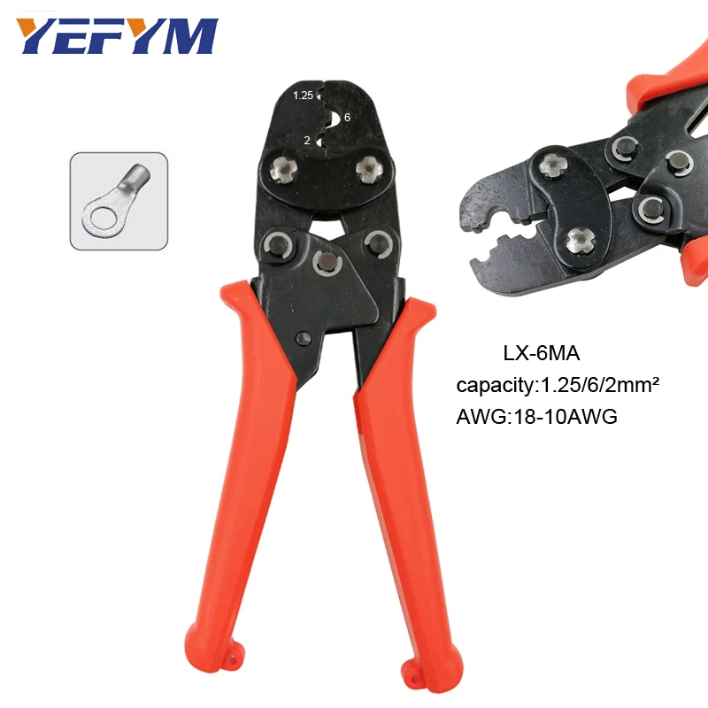 YEFYM LX 6MA провод обжимные клещи для неизолированные кабель коннекторы (тип точки)