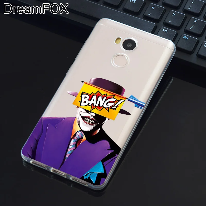 DREAMFOX L060 Джокер Харли Квинн Мягкие TPU силиконовый чехол для Xiaomi Redmi Note 3 4 5 плюс S 4A 4X