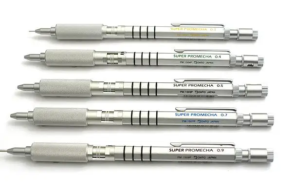 

Japan OHTO Super Promecha Mechanical Pencil PM-1500P Professional Graphics Mechanical Pencil Aluminum-Magnesium Alloy1PCS