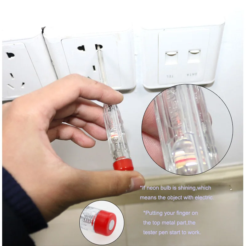 Шуруповерт Jetech со шлицем тестер напряжения переменного тока неоновая лампа