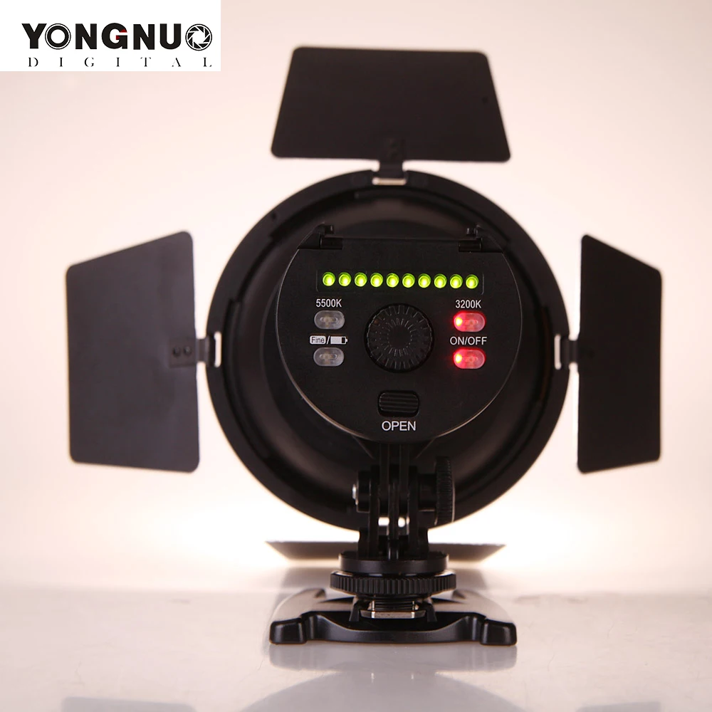 YONGNUO YN216 3200K-5500K Светодиодная лампа для видеосъемки с 4 цветными пластинами