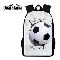 dispalang soccerfootball high quality printing 16 inch capacity design special purpose school bags for men and student ruckpack