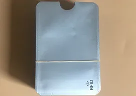 HJKL Анти Rfid кошелек Блокировка ридер замок банк держатель для карт Id банковский чехол для карт Защита металлический кредитный держатель для карт Алюминиевая сумка - Цвет: 6.2X9.2 H